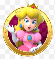 Peach Star Clip Art Freeuse Download Rr Collections - Mario Emoji,Emojis De Princesa