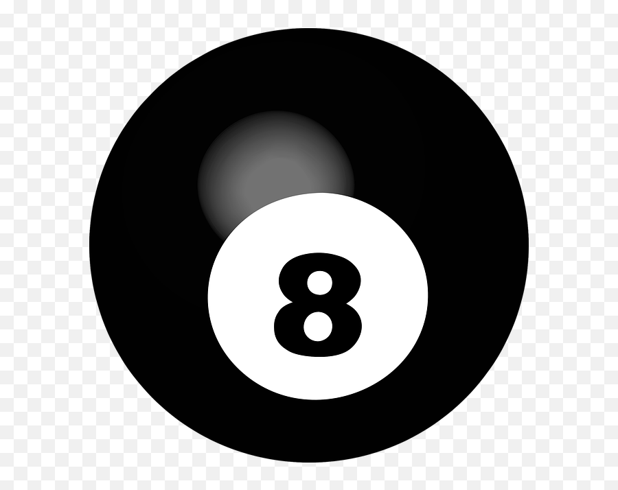 Pool Ball Number 8 Sphere - Free Vector Graphic On Pixabay Emoji,Pool Emoji