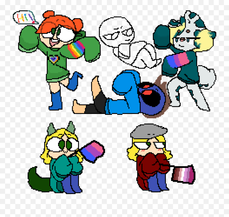 Random Image From User - Gay Pride Clipart Full Size Fictional Character Emoji,Gay Emoji Symbols
