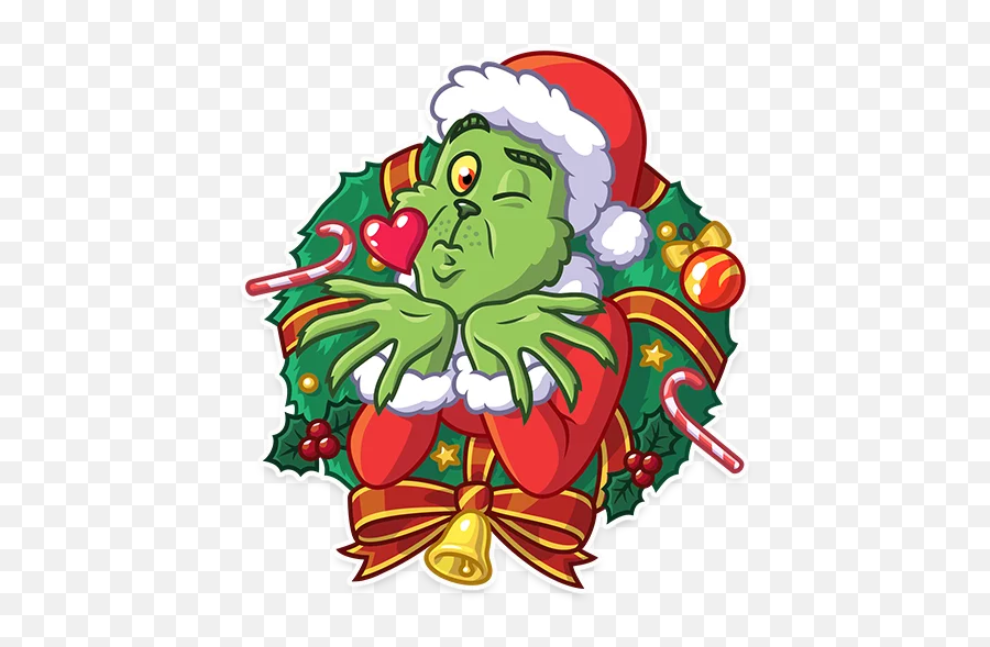 Grinch Stole Christmas Stickers - Live Wa Stickers Emoji,Chritmas Emojis