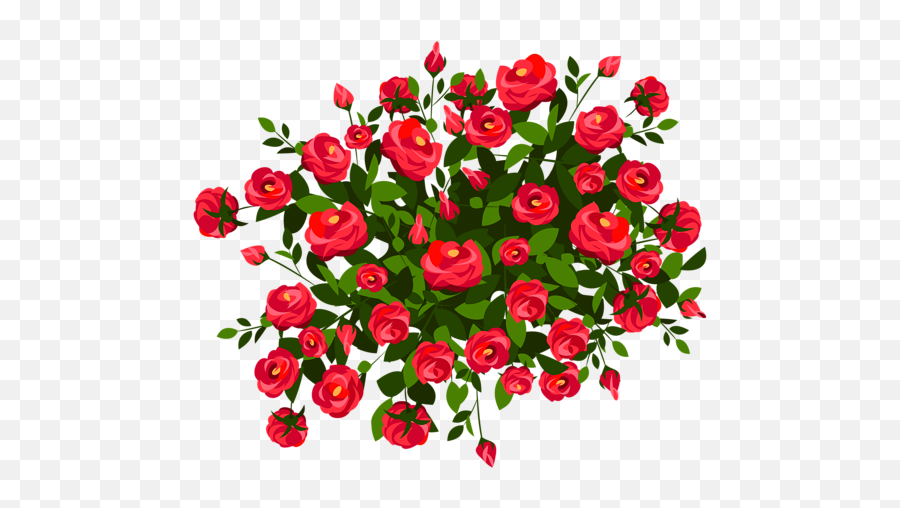 Red Redflowers Redroses Sticker - Flower Bush Png Clipart Emoji,Boquet Emoji