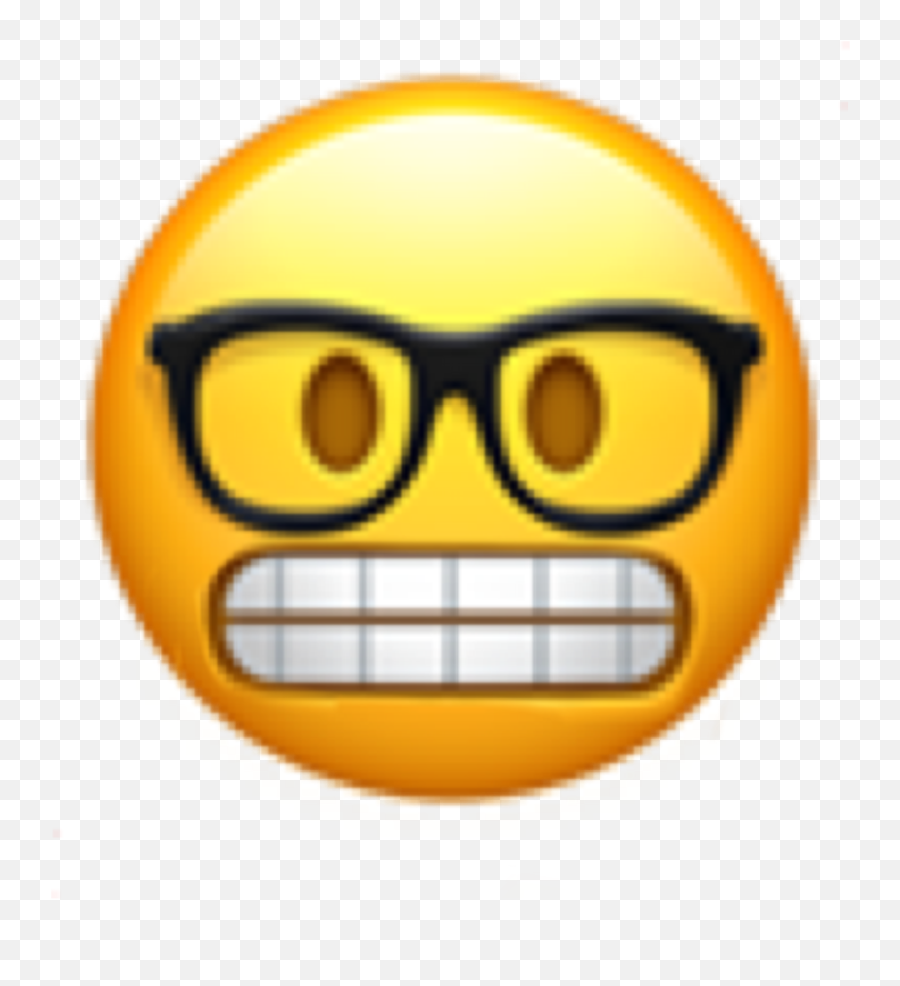 Nerd Emoji Nerdemoji Emojis Sticker - Happy,Nerd Emoji