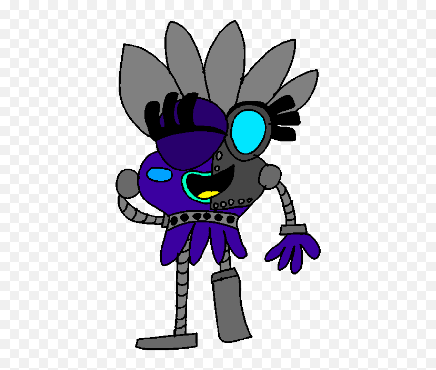 Em Petalhead The Dark Blue Robot Leaf Champ Gonoodle - Fictional Character Emoji,Purple Robot Emoji