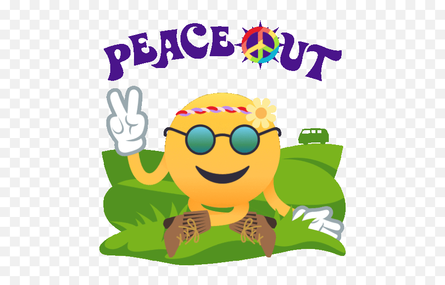 Peace Out Smiley Guy Gif - Peaceout Smileyguy Joypixels Discover U0026 Share Gifs Happy Emoji,:v Emoticon