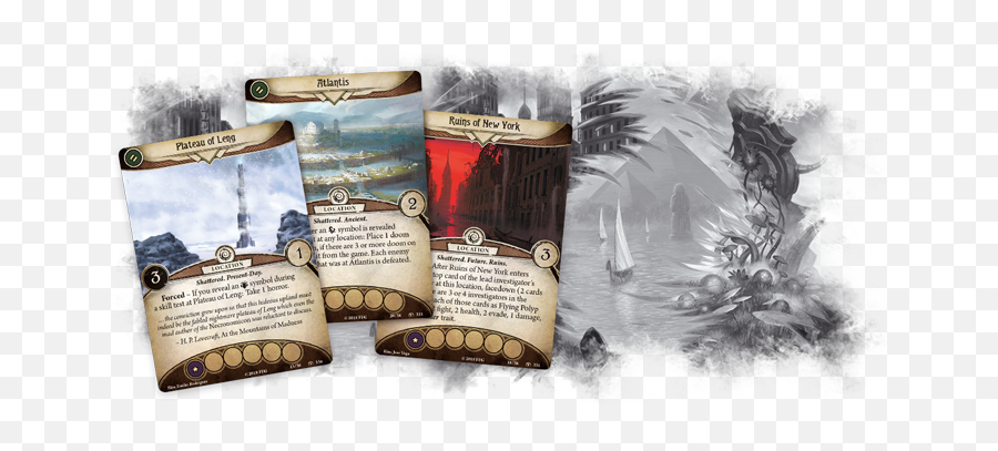 Arkham Horror Lcg The Forgotten Age Campaign 6 - Shattered Book Cover Emoji,Knowledge Emotion Willpower