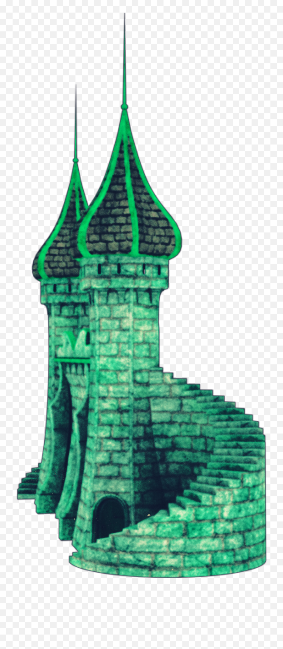 Green Tower Turret Lordoftherings Sticker By Iamsam - Castle Emoji,Tower Emoji
