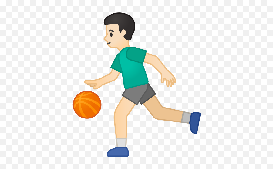 Light Skin Tone Emoji - Memantulkan Bola,Emoji Basketball Shorts