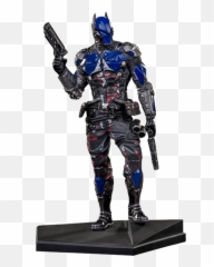 Batman Arkham Knight Png - Dc Arkham Knight Iron Studios Statue Emoji,Arkham City Background Emoticon