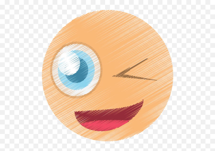 Drawing Wink Emoticon Image Emoji,