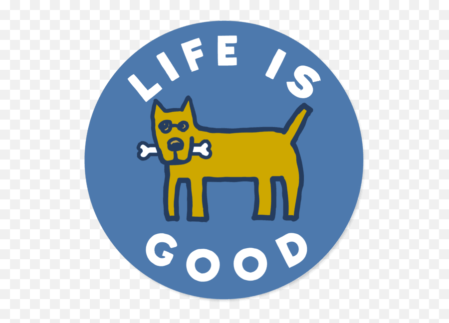 Rocket Bone Circle Sticker - Life Is Good Rocket Emoji,Pet Shop Emoji Sticker Pet Carrier