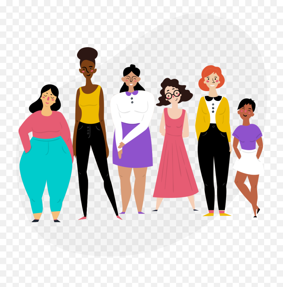 Transparent Woman Back Png - Group Of Women Png Emoji,Sassy Black Woman Emoji