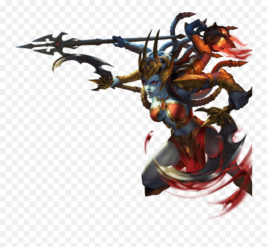 Smite Blitz Kali Transparent Cartoon - Jingfm Kali Smite Png Emoji,Scylla Emoji