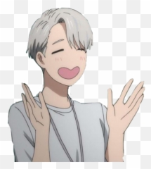 Yessir Yurionice Victor Anime Sticker - Pastel Yuri On Ice Aesthetic Emoji,Yuri On Ice Emojis