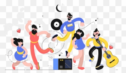 Raahee - Dance People Flat Png Emoji,Vent Emotions Positivity