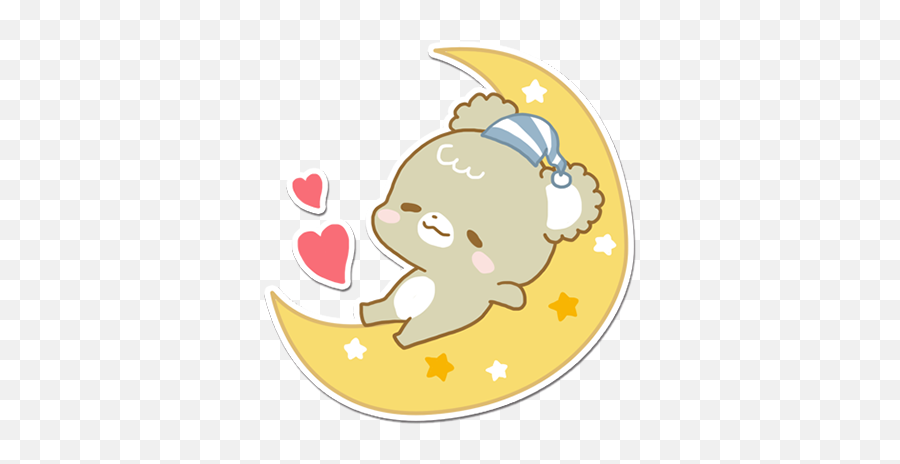 Sugar Cubs - Goodnight Bear Cartoon Cute Emoji,Sweet Sugar Cubs Emojis