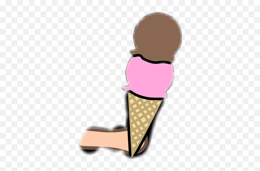 Gacha Life Ice Cream Sticker By Theythem Hehim - Clipart Ice Cream Gacha Emoji,Ice Cream Emoji Changing Pillow