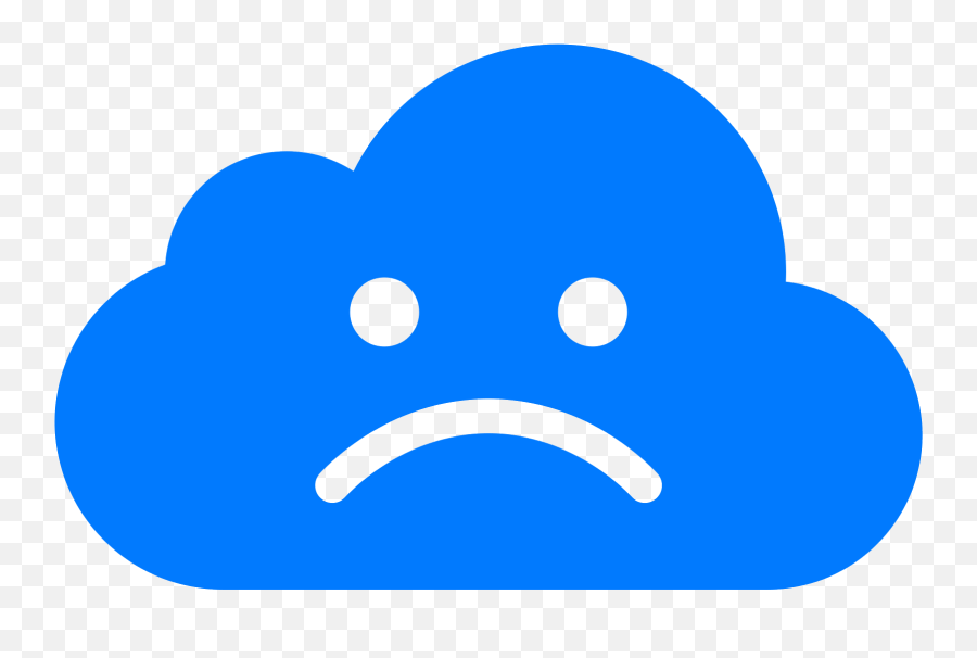 Free Transparent Computer Icons Png - Sad Cloud Icon Emoji,Cloud Emoticon