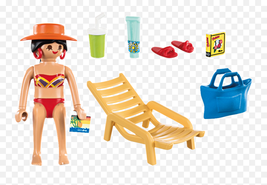 Turista Con Hamaca - 70300 Playmobil 70300 Emoji,Hamaca/emotions Beach Resort