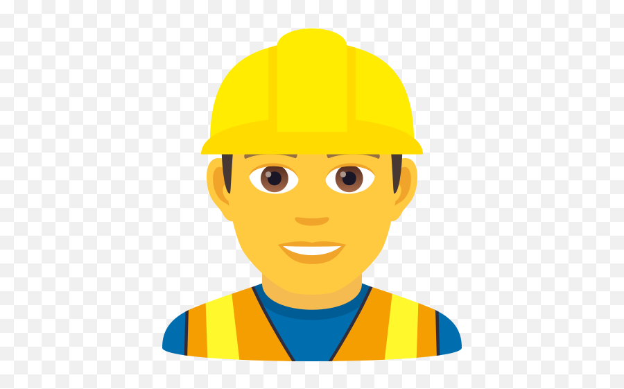 Emoji Man Construction Worker - Emoji Construction,Construction Emoji