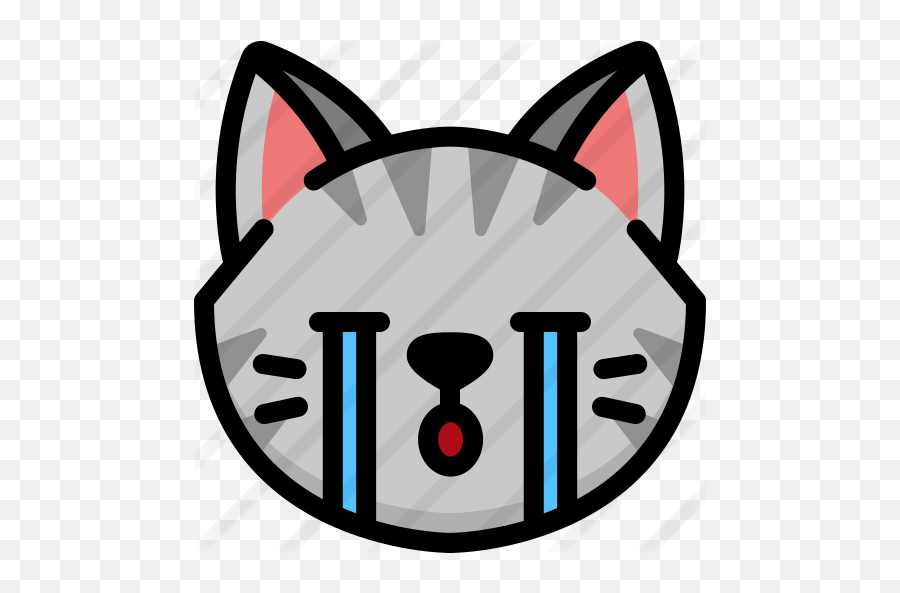 Cry - Facial Expression Emoji,Crying Cat Emoticon