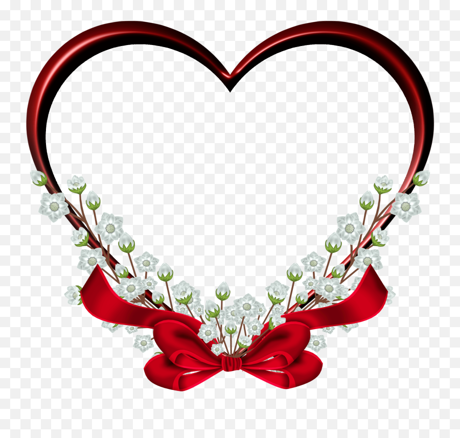 Big Heart Made Of Hearts Png - Heart Wedding Frame Png Emoji,Big Heart Made Out Of Heart Emojis