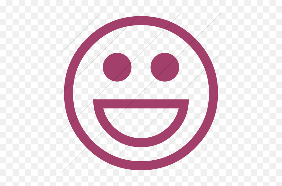 Simple Pink Classic Emoticons Smiling - Happy Emoji,Smiling Face Emoticons