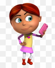 Isabella 3d Character Taking A Selfie - Cartoon Character Taking A Selfie Emoji,Selfie Emoji