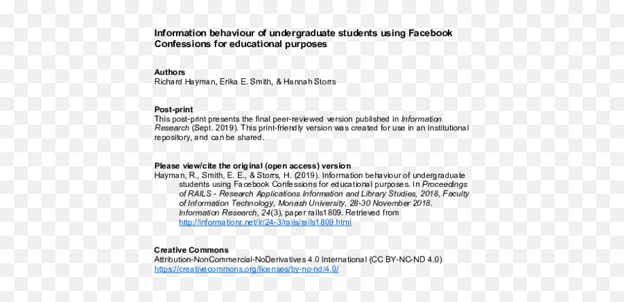 Pdf Information Behaviour Of Undergraduate Students Using Emoji,Facebook Comment Emoticons Arm Raised