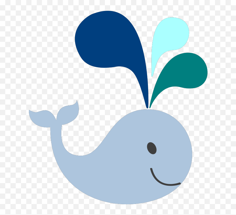 Little Light Blue Whale Png Svg Clip - Cartoon Transparent Background Whale Clipart Emoji,Free Whale Emoji