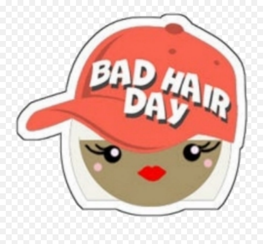 Girly Cute Sticker Pink Sticker By Carolynemalan2 - For Baseball Emoji,Bad Hair Day Emoji