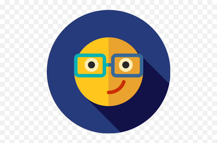 Nerd Emoji Vector Svg Icon - Flat Geek Icon,Nerd Emoji