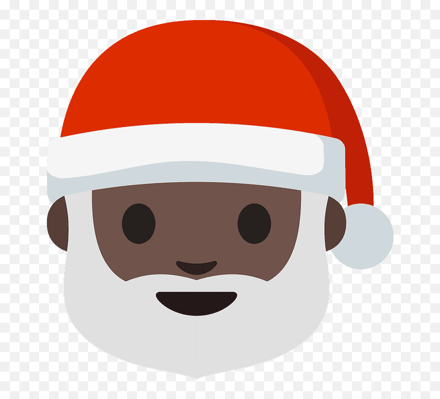 Dark Skin Tone Emoji - Pere Noel Emoji Png,Santa Emoji