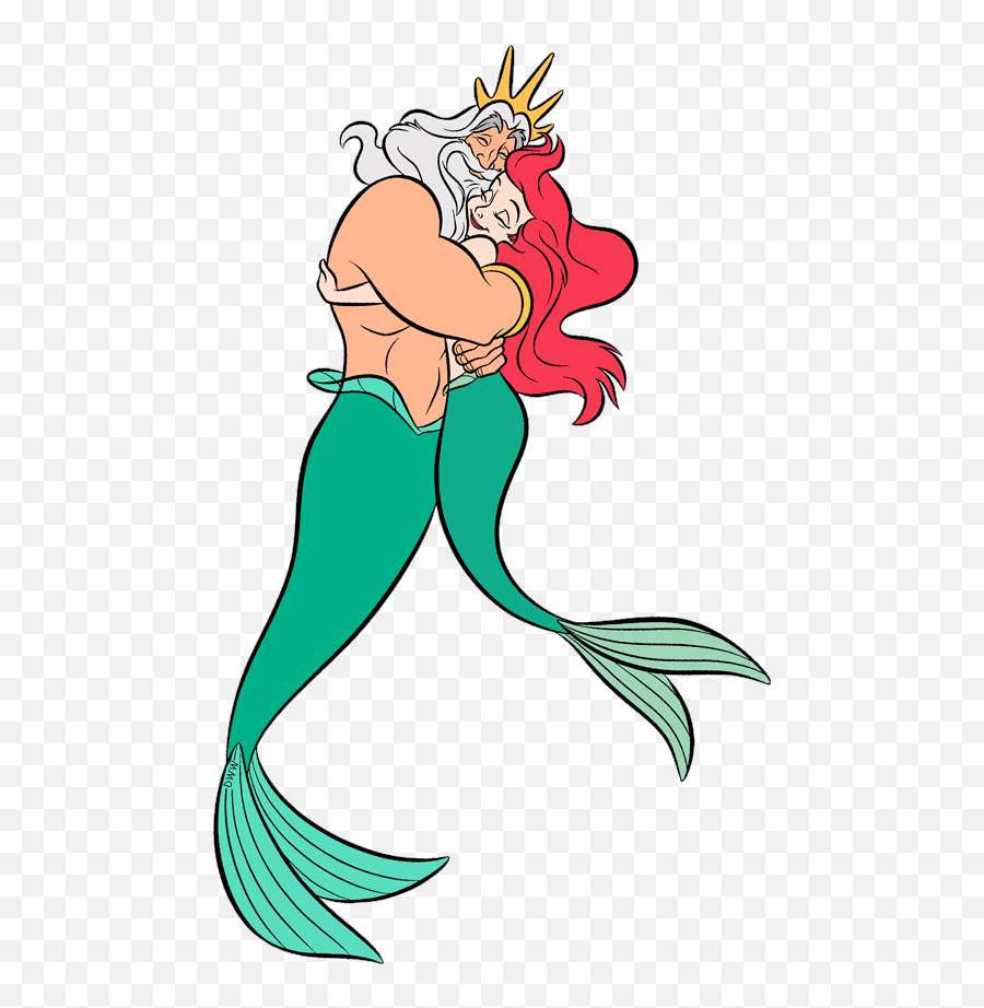 Ariel Triton - Clip Art Library King Triton And Ariel Emoji,Triton Emoji