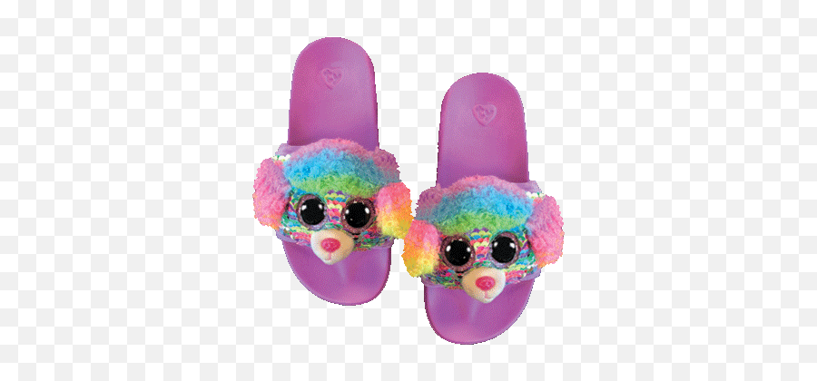 Ty Rainbow Sequin Beanie Boo Slide Glamour Girlz Central - For Teen Emoji,Pink Emoji Joggers