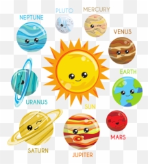 Cute Planets Solar System Astronomy - Pure And Broken Capsules Emoji,X3 Emoticon Meaning
