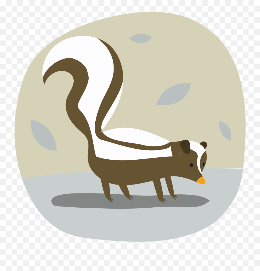 Skunk Clipart - Mustelids Emoji,Warthog Emoji