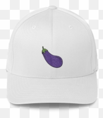 Eggplant Emoji Fitted Baseball Hat - Unisex,Cap Emoji