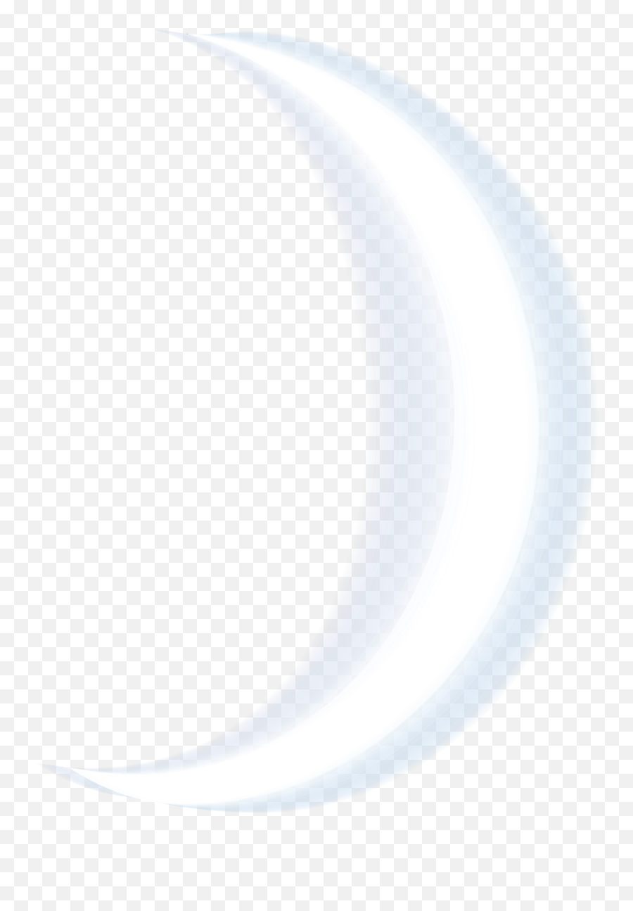 Moon Crescent Png - Crescent Transparent Glowing Crescent White Moon Png Emoji,Waxing Crescent Moon Emoji