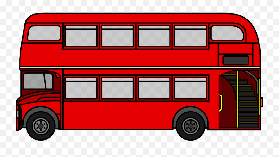 Clipart Bus Bus London Clipart Bus Bus London Transparent - London Bus Cartoon Png Emoji,Percy Jackson Trident Emoji