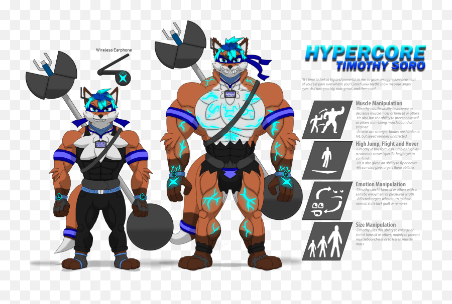 Timothyu0027s Super Form - Hypercore By Skyblue2005 Fur Fictional Character Emoji,Pain Emotion Cartoon