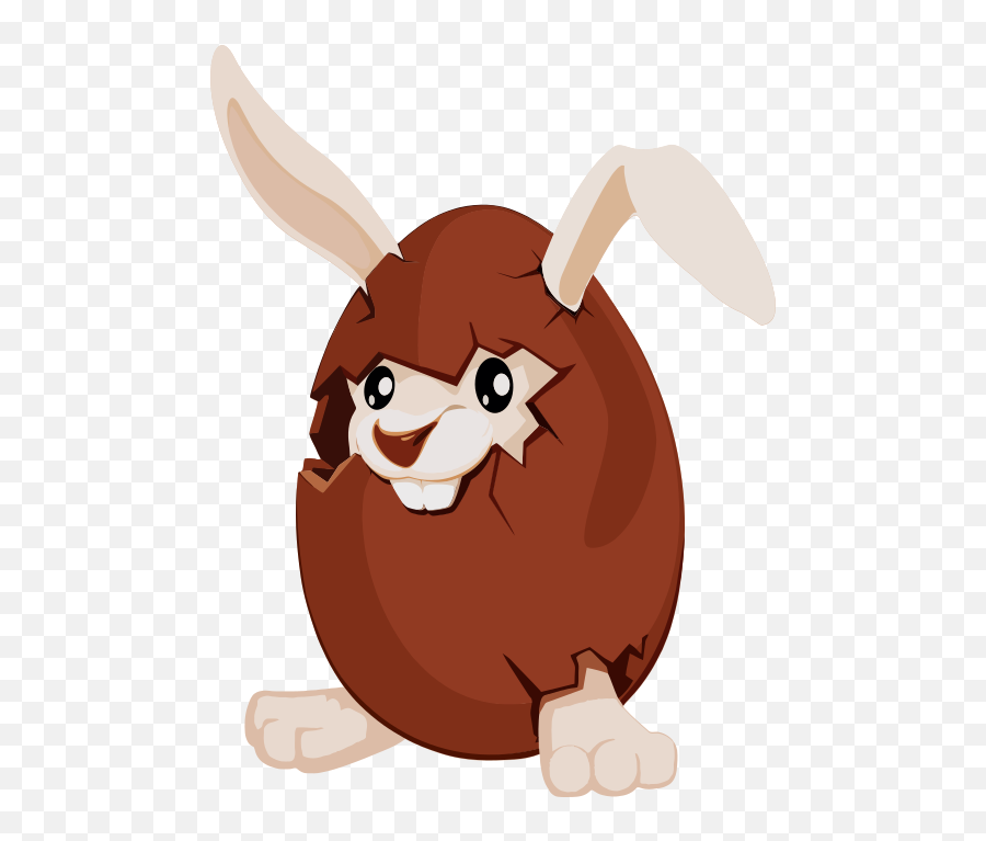 Chocolate Easter Egg Bunny Clipart Free Svg File - Svgheartcom Easter Egg Bunny Clip Art Emoji,Animated Emoji Dog Gym