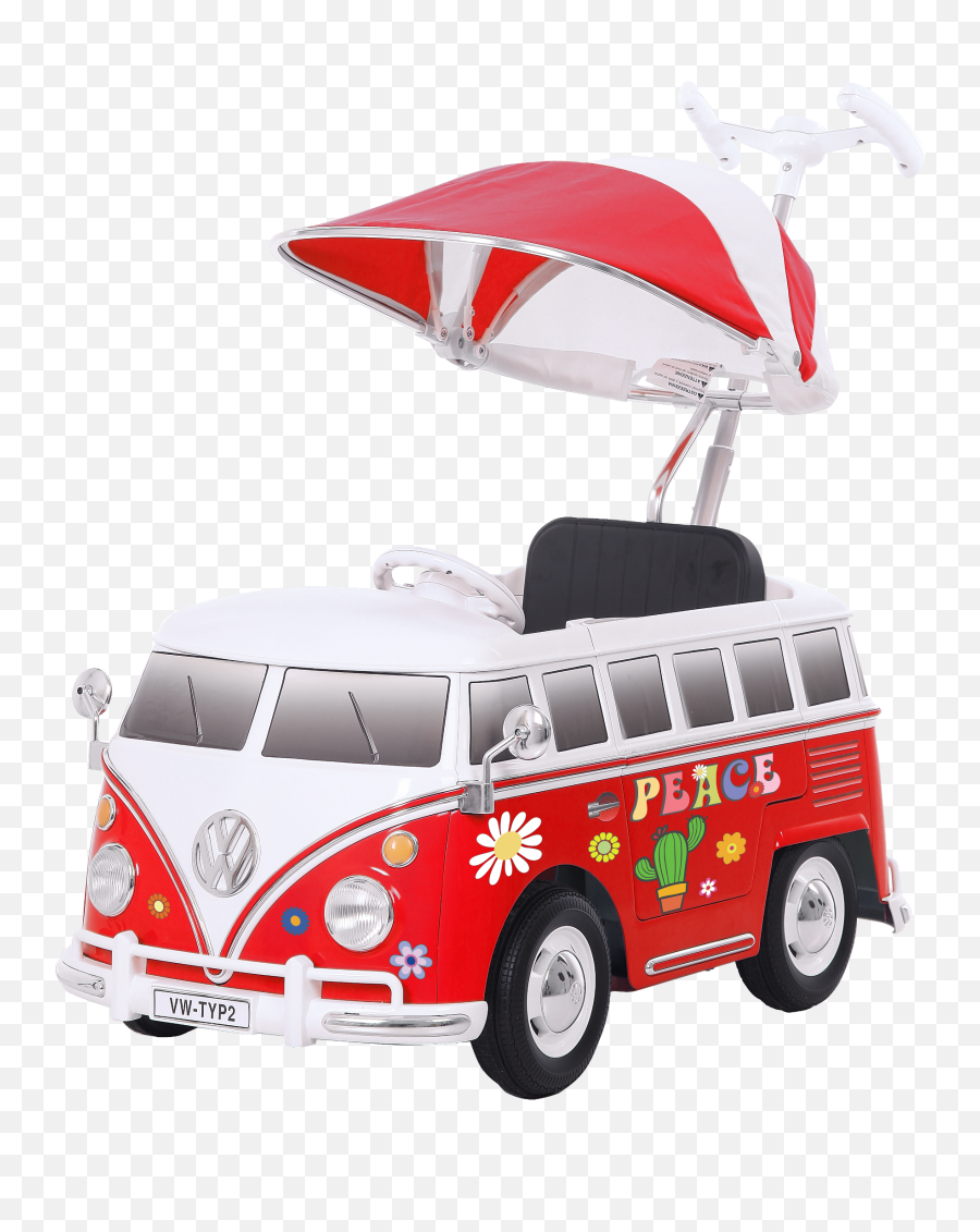 Rollplay Flower Power Vw Bus Push Car - Vw Bus Push Car Emoji,Vw Hippie Emoji