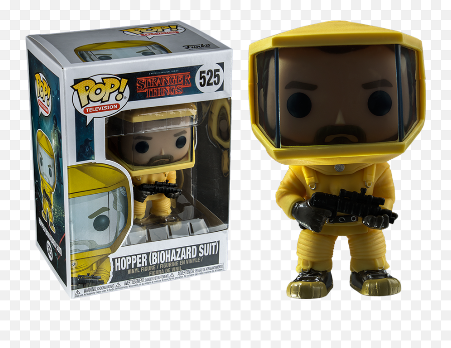 Jim Hopper In Biohazard Suit Official Stranger Things Funko - Stranger Things Funko Joyce Emoji,The Emoji Movie Rare Action Figures