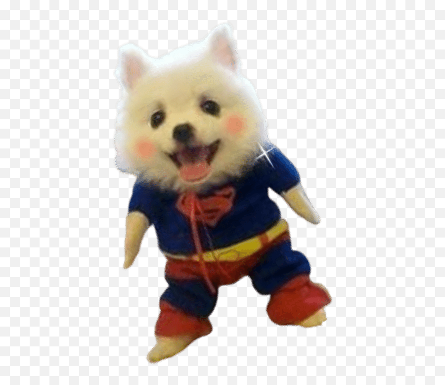 The Superman Dog Costume In 3 Sizes For - Dog Clothes Emoji,Dog Speaking Emoji Comic