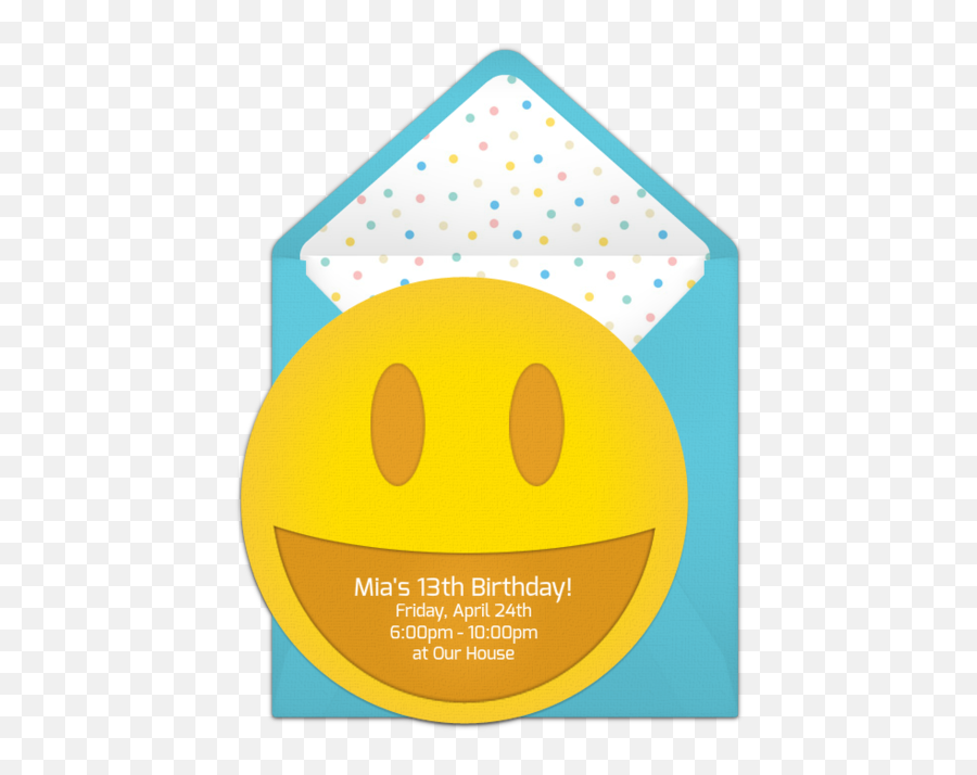 Free Smiley Invitations Emoji Party Tween Birthday Party - Alamillo Park,Birthday Emoji