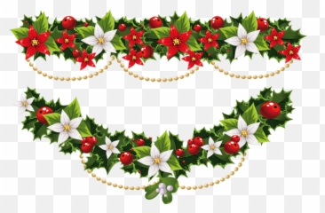Transparent Christmas Banner Png - Christmas Flowers Poinsettia Clipart Png Emoji,Adornosde Emojis