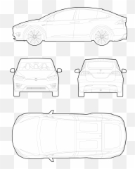 Drawing Of A Tesla Model X Cars Dwg - Free Dwg U0026 Cad Block Car Exterior Emoji,Tesla Model X Emoticon