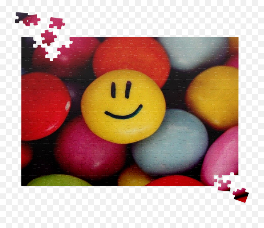 Smiley Candy Jigsaw - Jigsaw Puzzle Emoji,Emoticon Puzzle Picture