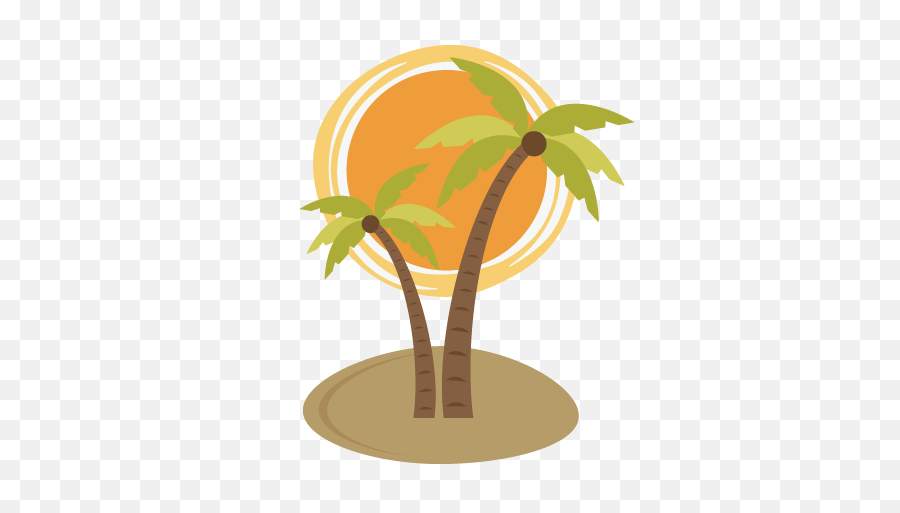 Palm Tree Svg - Clipart Best Palm Tree And Sun Transparent Emoji,Colorful Palm Trees With Emojis