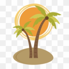 Palm Tree Svg - Clipart Best Palm Tree And Sun Transparent Emoji,Colorful Palm Trees With Emojis